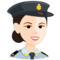 Police Officer - Light emoji on Messenger